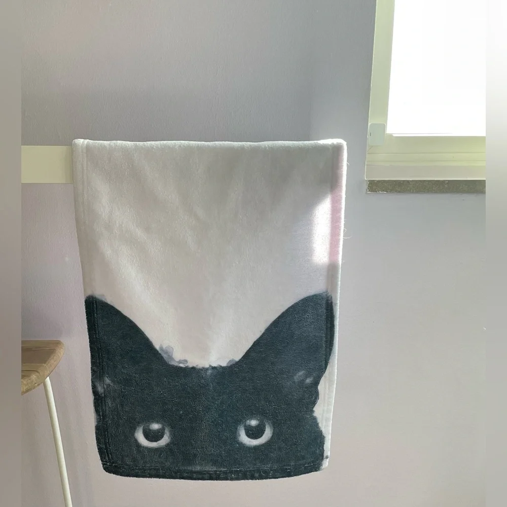 Black Cat Towel